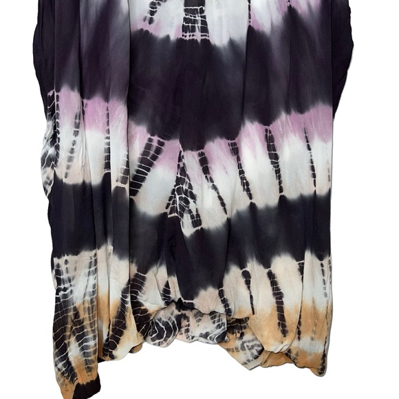 Young Fabulous & Broke Boho Tie-Dye Kaftan in Eggplant Morocco Wash Small/medium - Picture 8 of 14